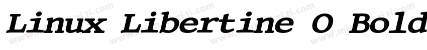 Linux Libertine O Bold字体转换